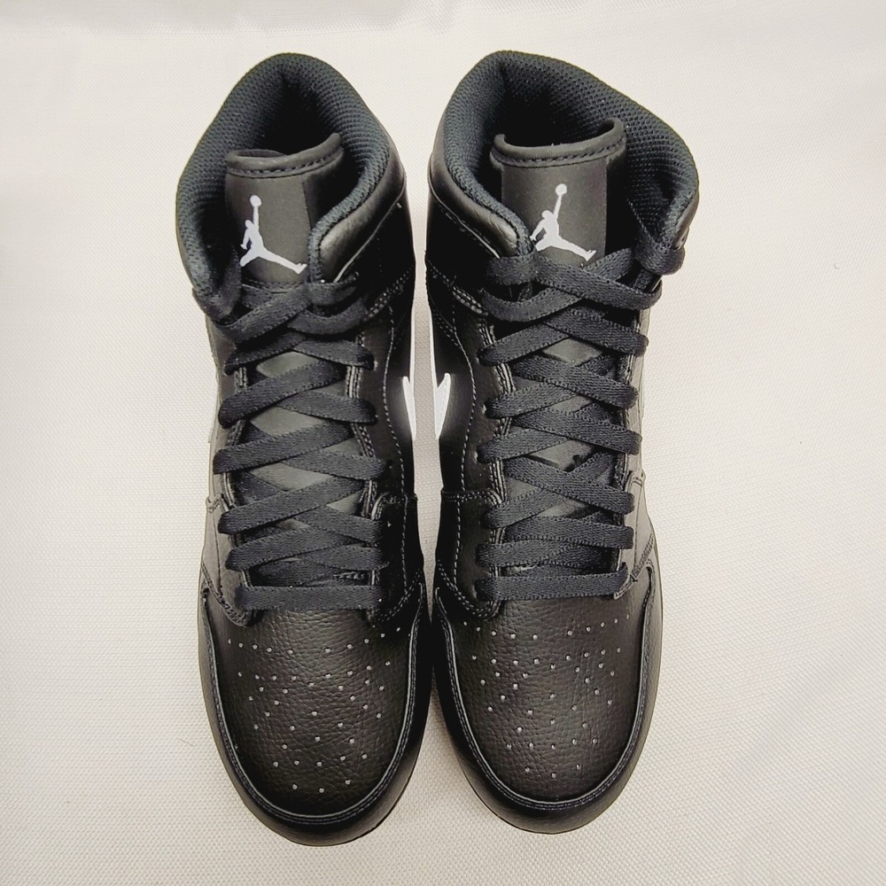 Jordan 1‎ Mid TD Football Cleats Mens 10 Black White FJ6805-001 Athletic Shoes - Picture 5 of 9